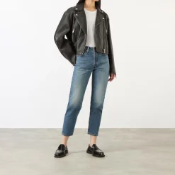 Outlet 501® High-Rise Straight Leg Cropped Jeans Women Denim