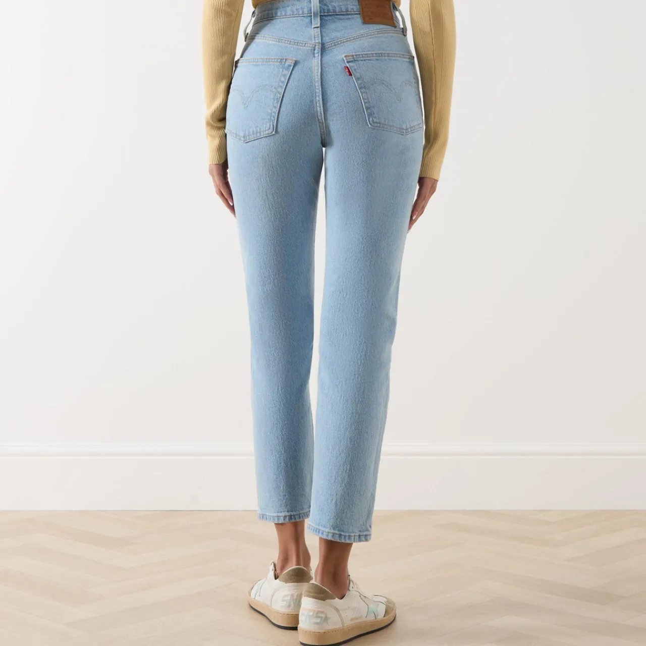 New 501® High-Rise Straight Leg Cropped Jeans Women Denim