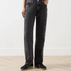New 501™ 90s Stud Embellished Straight Leg Jeans Women Denim