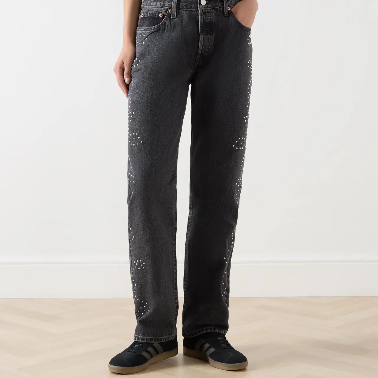 New 501™ 90s Stud Embellished Straight Leg Jeans Women Denim