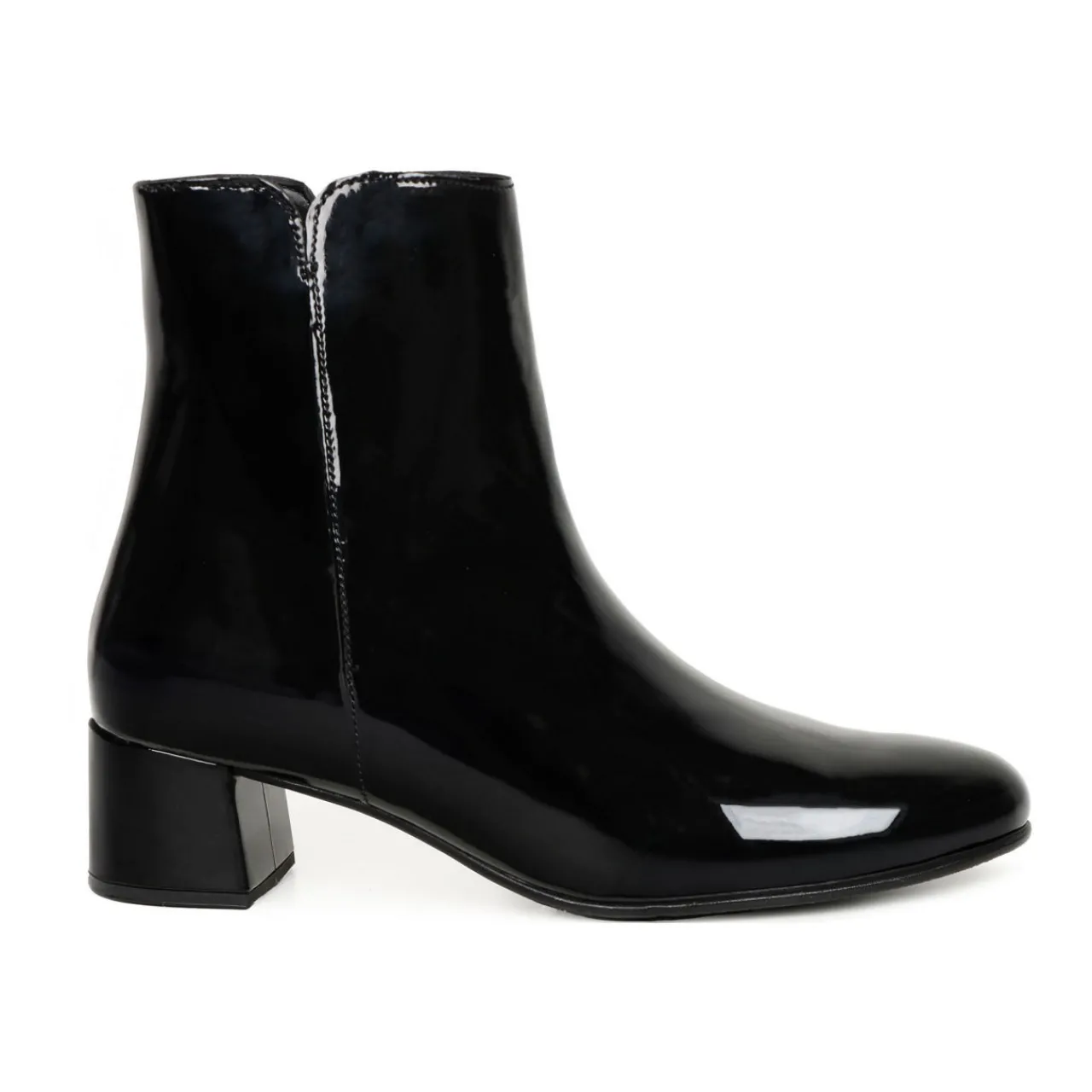New Abbey Patent Leather Ankle Boots Women Boots