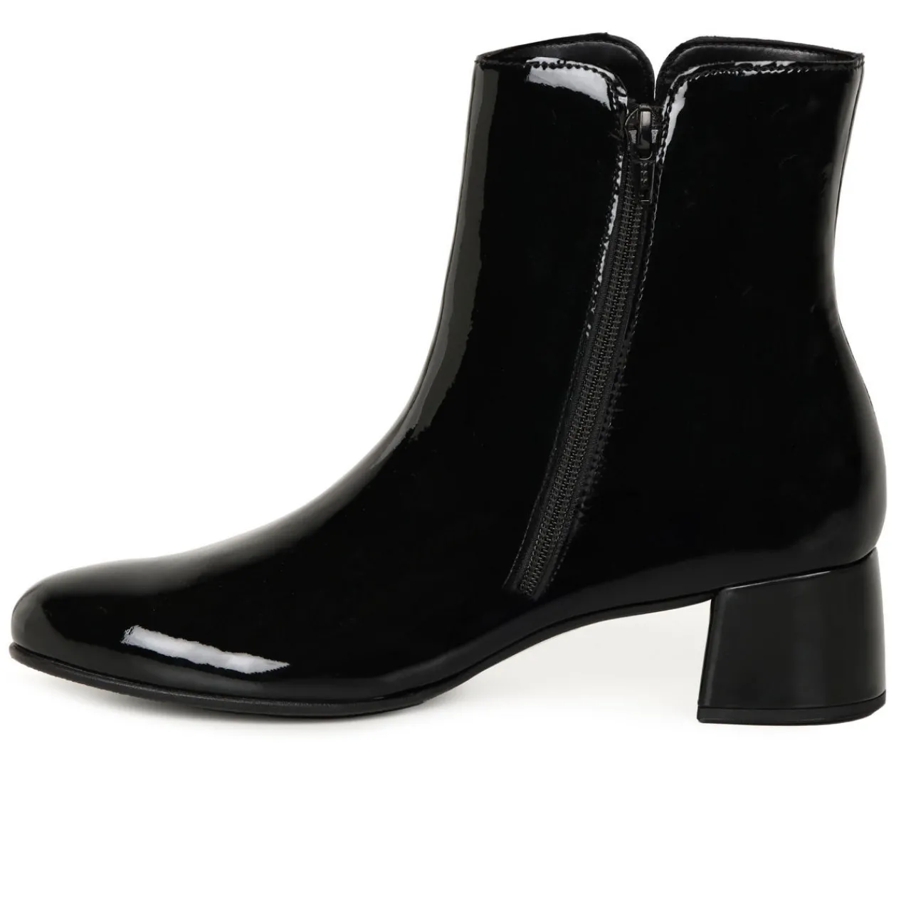 New Abbey Patent Leather Ankle Boots Women Boots