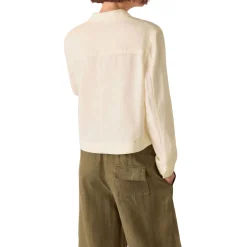 Abby Linen Patch Pocket Overshirt Women Coats & Jackets