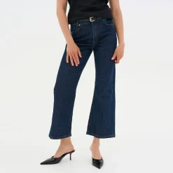 Discount Abina Flared-Leg Cropped Jeans Women Denim