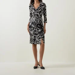 Abstract Patterned Wrap Dress Women Dresses|Mother Of The Bride