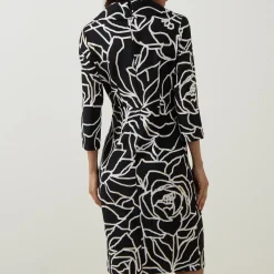 Abstract Patterned Wrap Dress Women Dresses|Mother Of The Bride