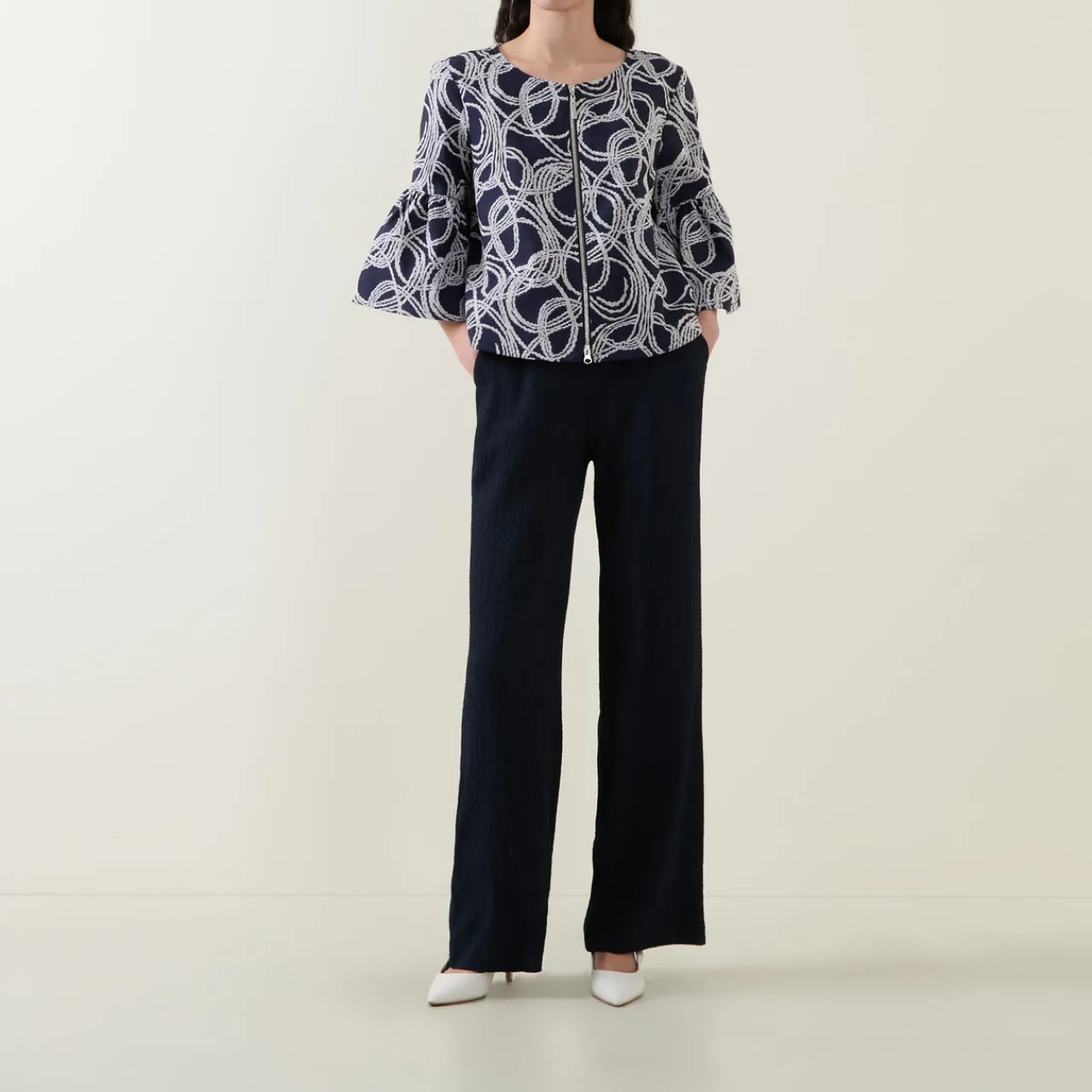 Online Abstract Print Jacket Women Coats & Jackets
