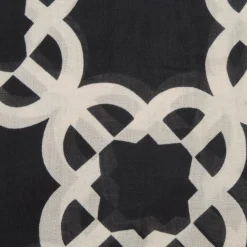 Outlet Abstract Printed Frayed Scarf Women Scarves