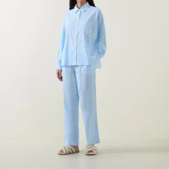 New Abstract Printed Pyjama Set Women Sleepwear