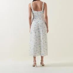Best Adaline Floral Eyelet Flared Dress Women Dresses
