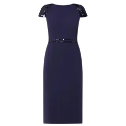 Online Adeline Sequin-Sleeve Pencil Dress Women Dresses