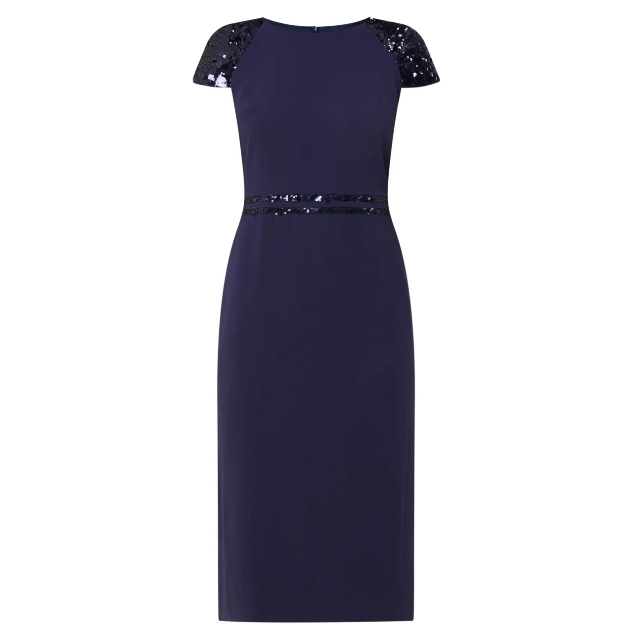 Online Adeline Sequin-Sleeve Pencil Dress Women Dresses