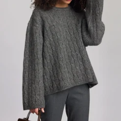 Adie Cable Knit Sweater Women Sweaters & Cardigans