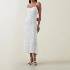 Outlet Adoni Crochet Fitted Dress Women Dresses