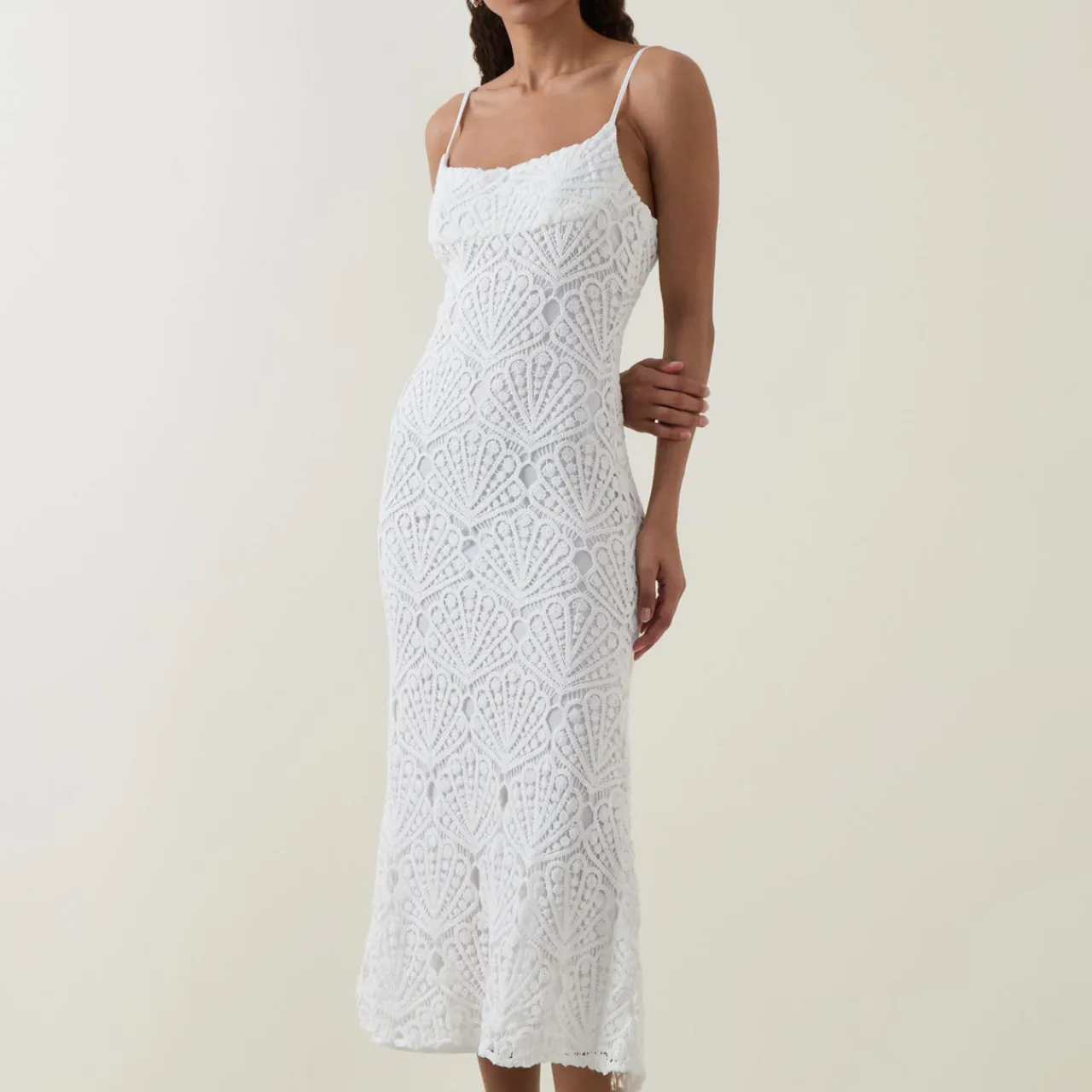 Outlet Adoni Crochet Fitted Dress Women Dresses