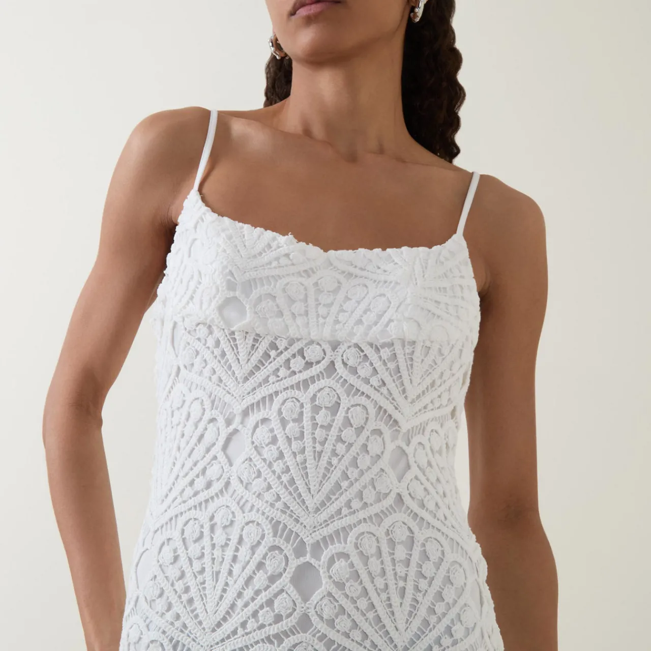 Outlet Adoni Crochet Fitted Dress Women Dresses