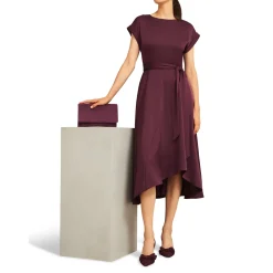 New Agnes Asymmetric Flared Dress Women Dresses