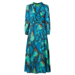 Online Agnes Printed Wrap Dress Women Dresses