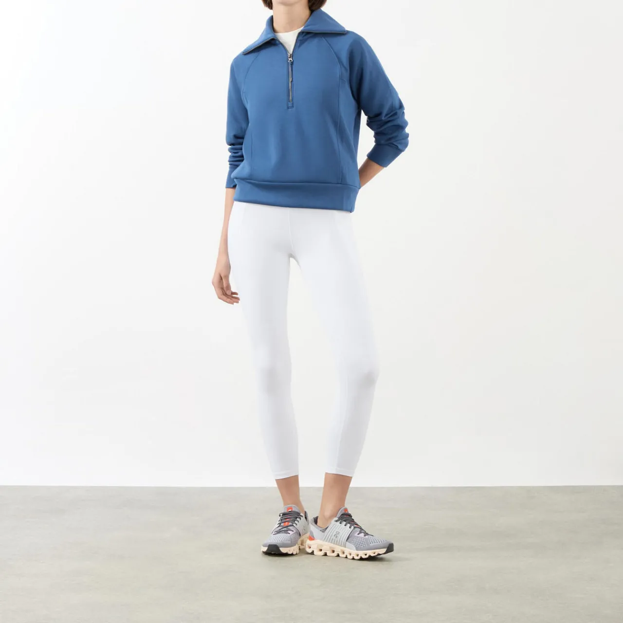 Discount AirEssentials Half Zip Sweat Top Women Activewear