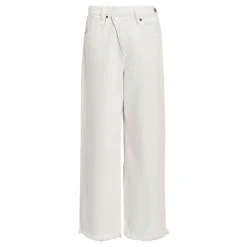 Aki Crossover Wide Leg Jeans Women Denim