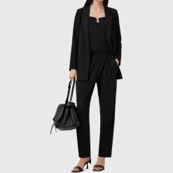 Aleida Mid-Rise Tapered Trousers Women Trousers & Shorts