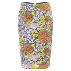 Sale Alessandra Sequin Floral Pencil Skirt Women Skirts