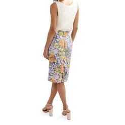 Sale Alessandra Sequin Floral Pencil Skirt Women Skirts