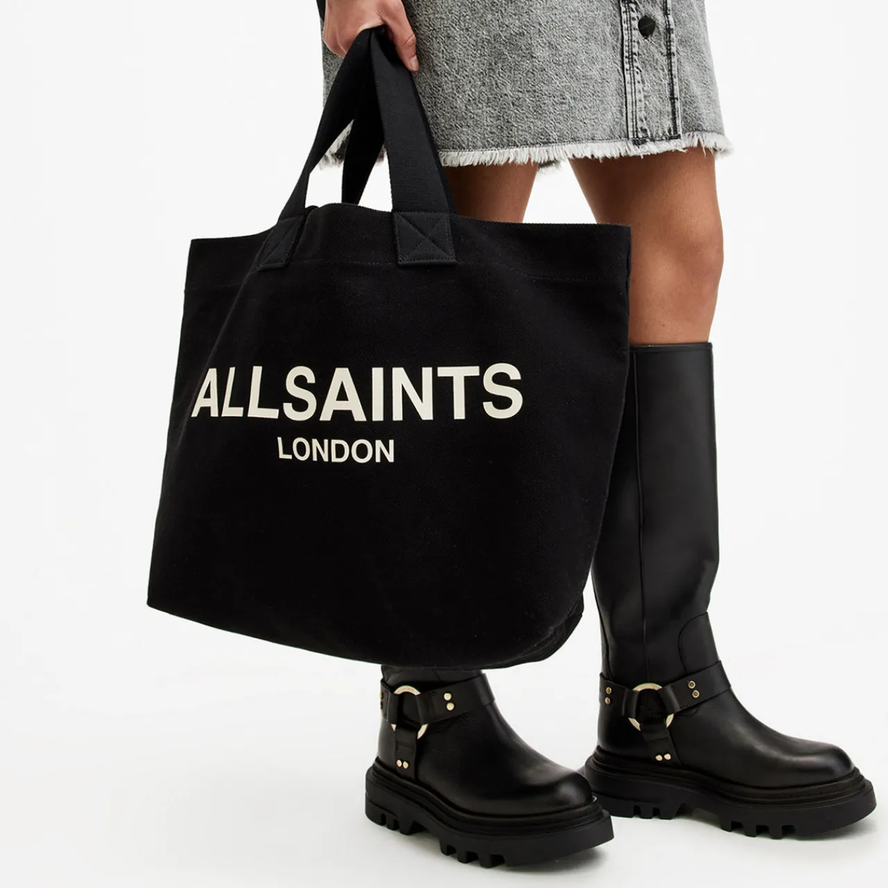 Hot Ali Canvas Logo Tote Bag Women Top Handle Bags|Tote Bags