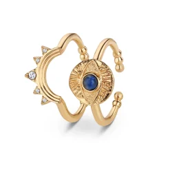 Sale All Seeing Evil Eye Stacking Rings Women Rings