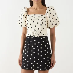 Best Allegra Polka Dot Mini Dress Women Dresses