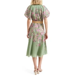 Discount Amalie Floral Belted Flared Dress Women Dresses