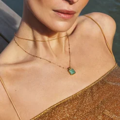 Sale Amazonite Lena Charm Necklace Women Necklaces