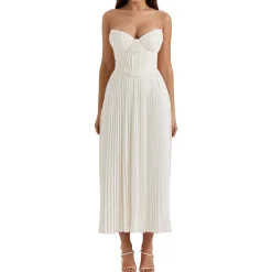 Sale Amorata Pleated Dress Women Dresses