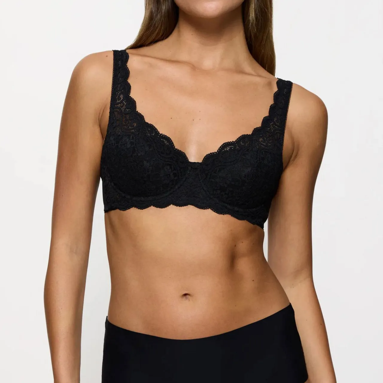 New Amourette Half-Padded Balcony Bra Women Lingerie