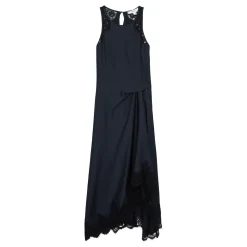 Online Anais Lace Trim Draped Dress Women Dresses
