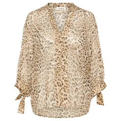 New Anaya Amily Leopard Blouse Women Tops
