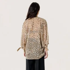 New Anaya Amily Leopard Blouse Women Tops