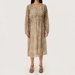 Discount Anaya Leopard Flared Dress Women Dresses