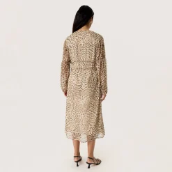 Discount Anaya Leopard Flared Dress Women Dresses