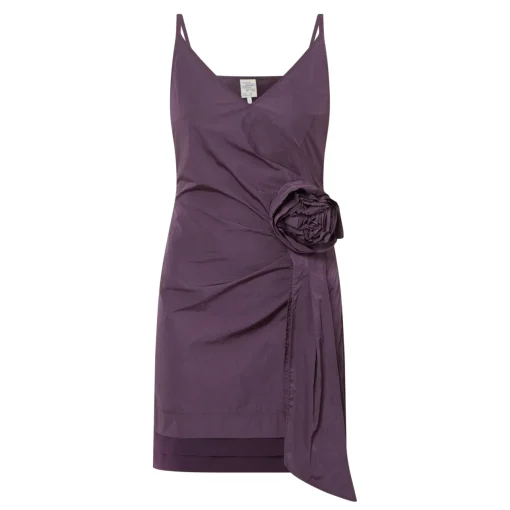 New Andria Rosette Mini Dress Women Occasion Dressing