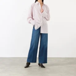 Sale Anessa High-Rise Wide Leg Jeans Women Denim