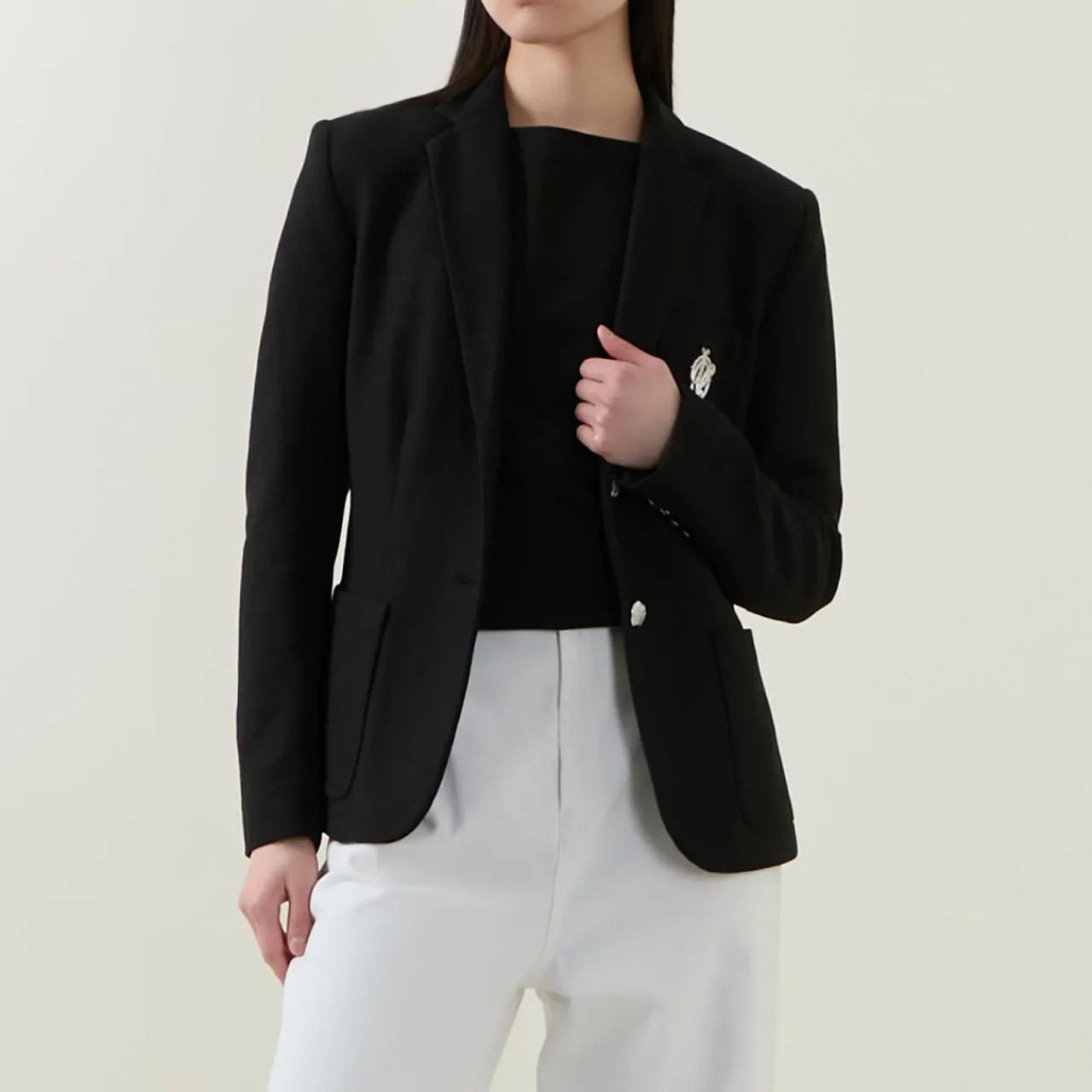 Sale Anfisa Logo Single-Breasted Blazer Women Coats & Jackets