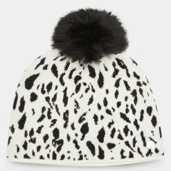 New Animal Embellished Pom Pom Beanie Hat Women Hats