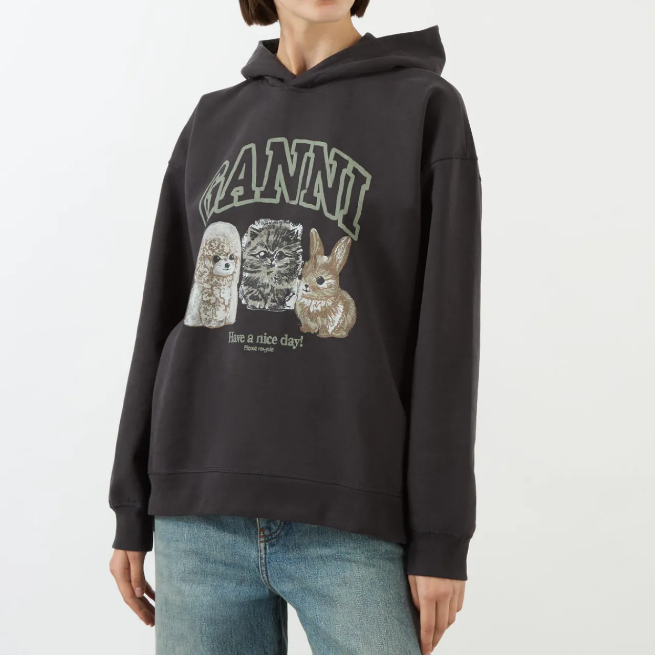 Hot Animal Print Logo Hoodie Women Sweatshirts & Hoodies