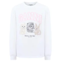 Online Animal Print Logo T-Shirt Women Tops