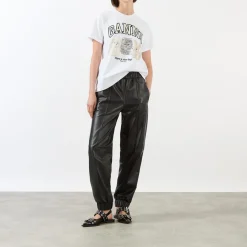 Clearance Animal Print Logo T-Shirt Women Tops