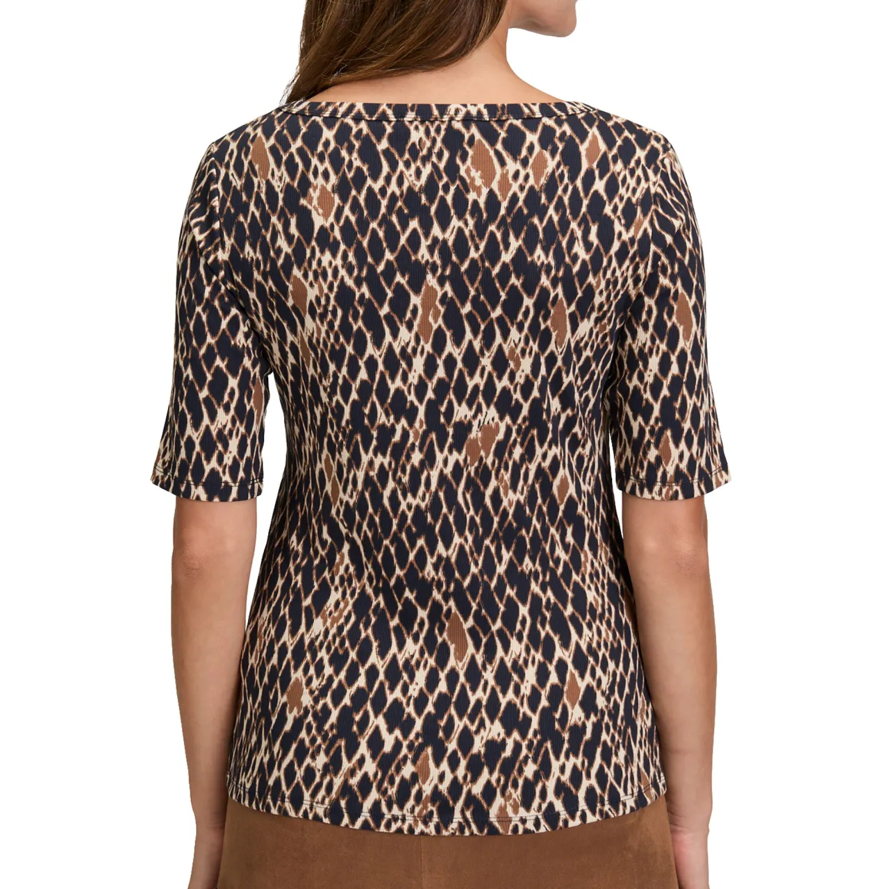 New Animal Ribbed Top Women Tops