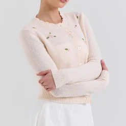Discount Anjou Floral Rose Cardigan Women Sweaters & Cardigans