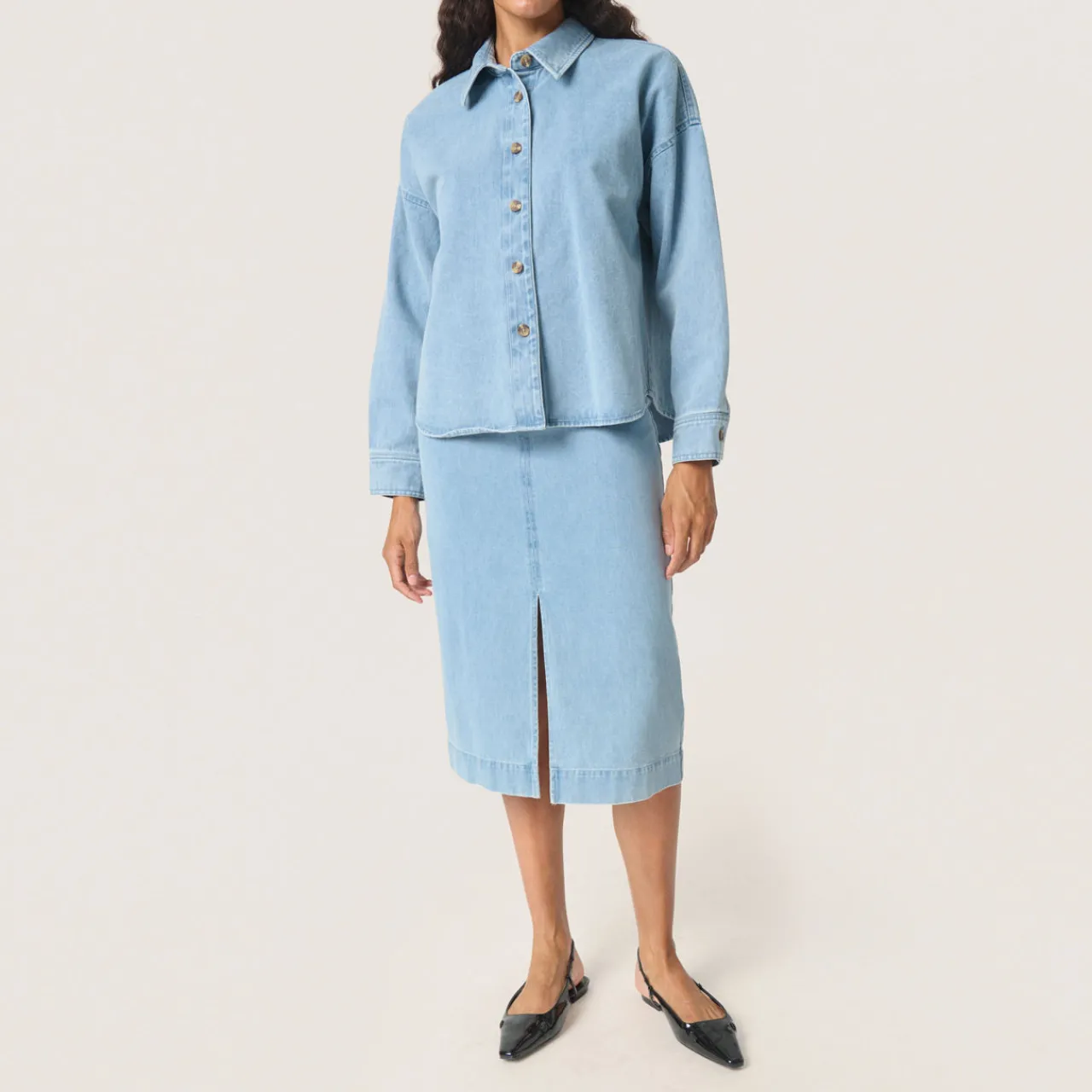 Best Annabeth Denim Overshirt Women Coats & Jackets