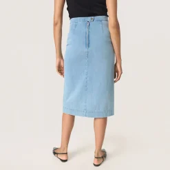 Outlet Annabeth Denim Pencil Skirt Women Skirts